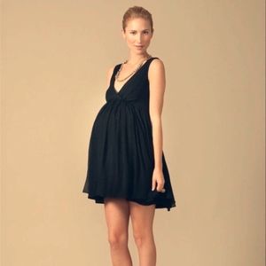 Rosie Pope Empire Maternity Silk Dress